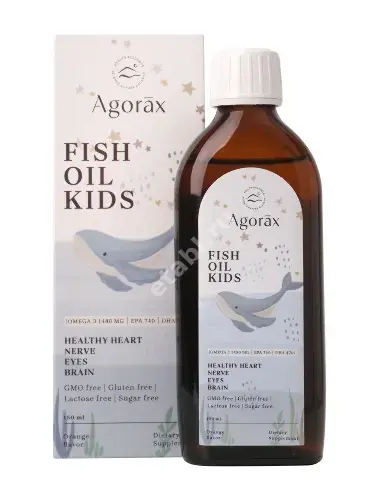 РЫБИЙ ЖИР Агоракс (Agorax) детский жидк. 150мл N1 Апельсин (Агоракс Витамин Саглик Дис Тикарет Санайи Лимитед Сиркети, ТУРЦИЯ)