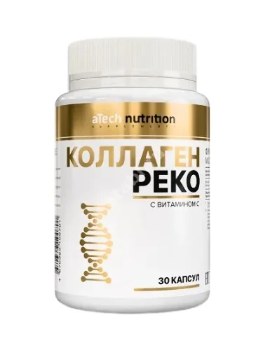 КОЛЛАГЕН РЕКО Атеч Нутритион (aTech Nutrition) капс. (банк.) 0.87г N30 (Арсенал Атлета, РФ)