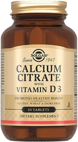 СОЛГАР Цитрат кальция с вит. Д3 табл. 1.616г N60 (Нэйчес Ю.С., США)