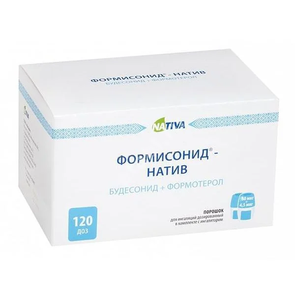 ФОРМИСОНИД пор. д/ингал. доз. (ингалятор) 80мкг+4.5мкг/доза - 120доз N1 (Фармстандарт Лексредства, РФ)