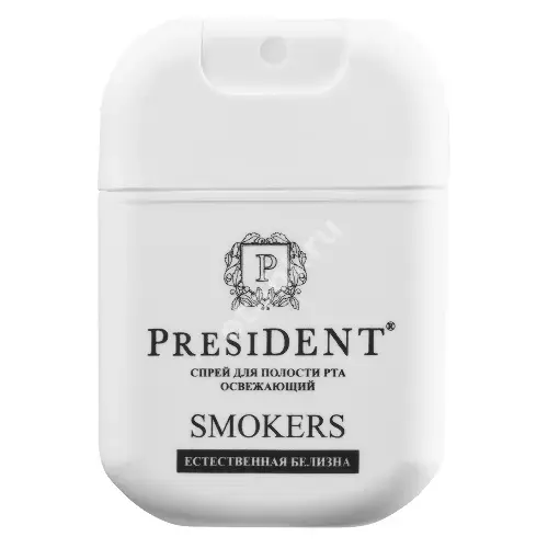 ПРЕЗИДЕНТ Смокерс спрей для полости рта освеж 15мл Свежая мята (Премьер-Фарма , РФ)