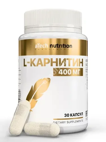 L-КАРНИТИН Атеч Нутритион (aTech Nutrition) капс. 0.87г N30 (Арсенал Атлета, РФ)