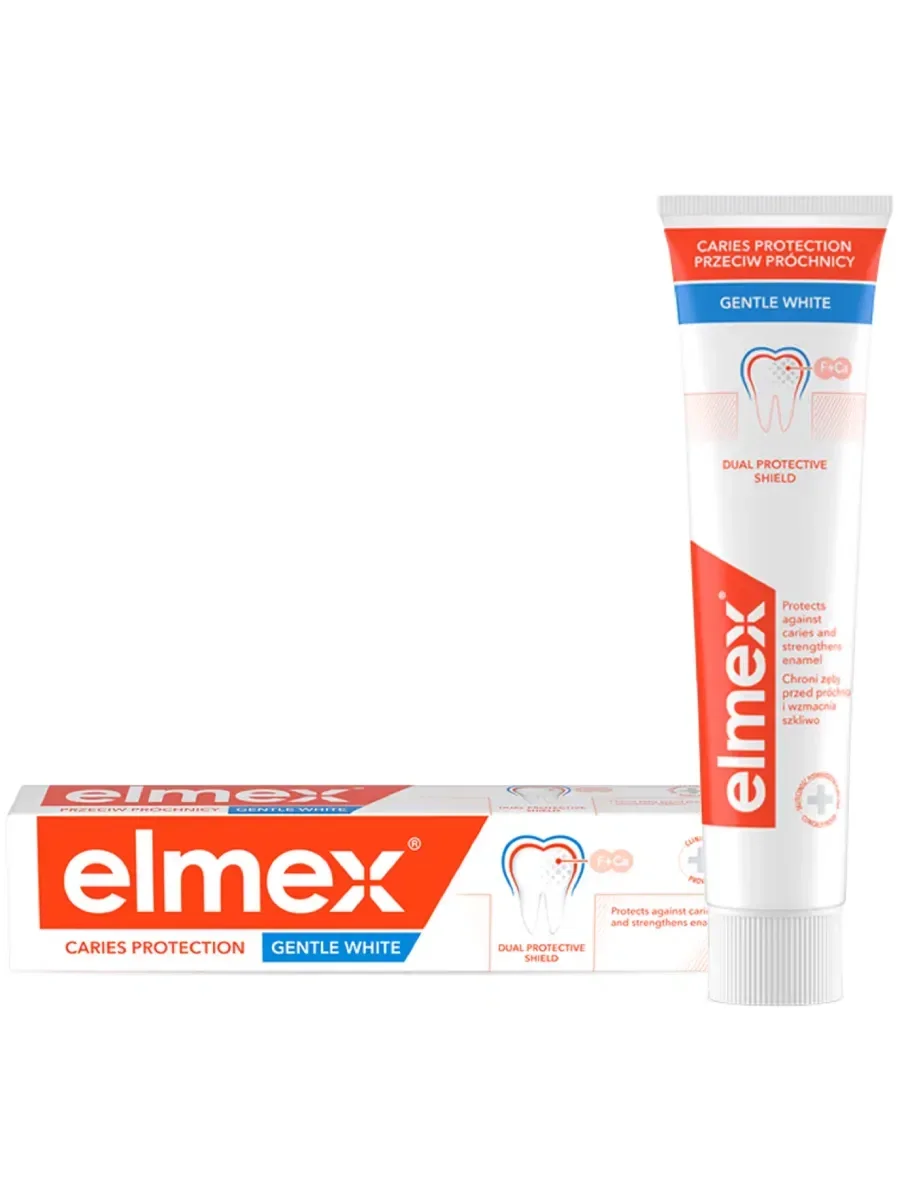 ЭЛМЕКС зубная паста отбеливающая Защита от кариеса 75мл (КОЛГЕЙТ, ПОЛЬША)