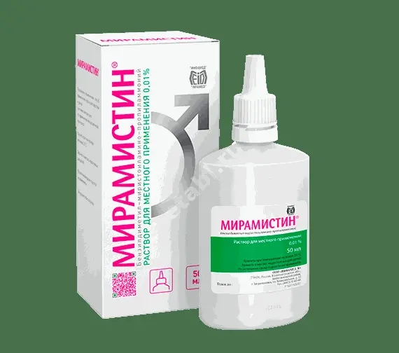 МИРАМИСТИН р-р д/местн. прим. (фл.-кап.) 0.01% - 50мл N1 (ИНФАМЕД, РФ)