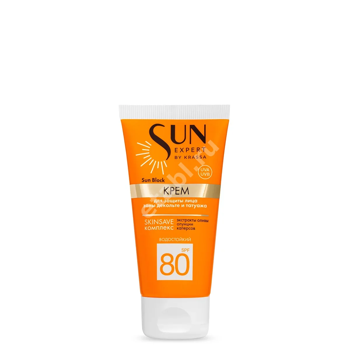 КРАССА (KRASSA) Sun Expert крем для лица/декольте солнцезащит SPF80 50мл (Красса-Косметикс, РФ)