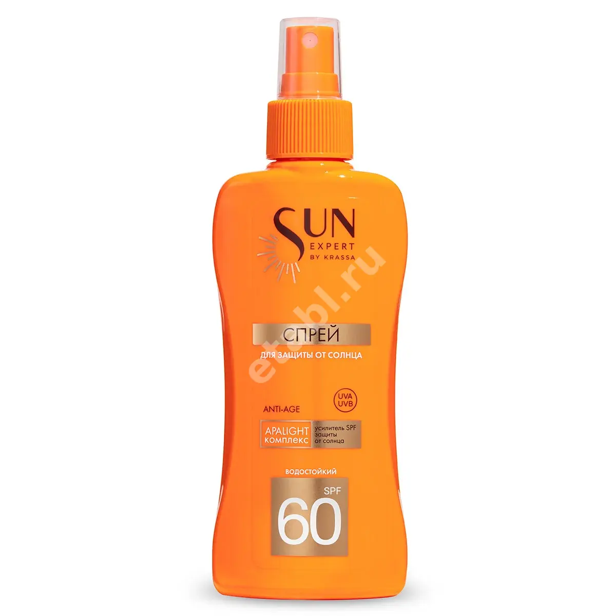 КРАССА (KRASSA) Sun Expert спрей солнцезащит SPF60+ 180мл (Красса-Косметикс, РФ)