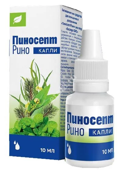 ПИНОСЕПТ РИНО капли наз. (фл.-кап.) 10мл N1 (Мирролла, РФ)