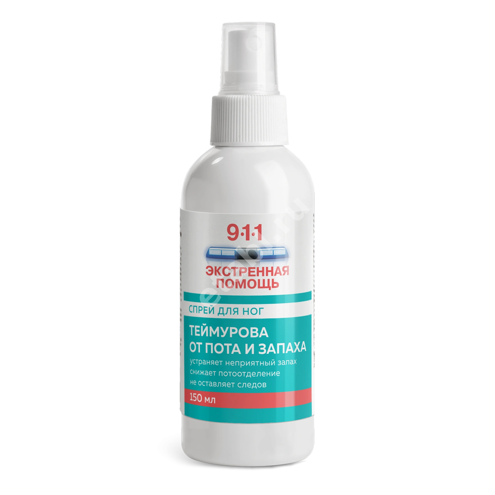 ТЕЙМУРОВА 911 спрей для ног от пота и запаха 150мл Экстренная помощь (Мирролла, РФ)