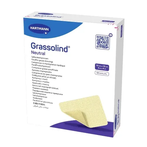 ПОВЯЗКА Мазевая Гразолинд нейтральный (Grassolind neutral) стер. 10х10см N50 (ПАУЛЬ ХАРТМАНН, ПОЛЬША)