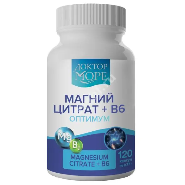 МАГНИЙ В6 Доктор Море Оптимум капс. 0.77г N120 (Метафарм, РФ)