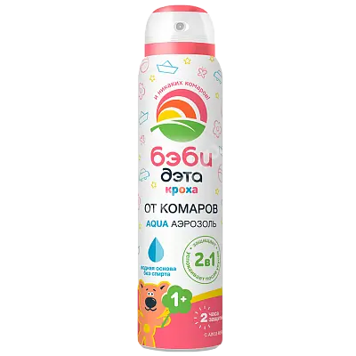ДЭТА Беби Кроха аэроз. от комаров 2 в1 12м+ 100мл (ХИМИК, РФ)