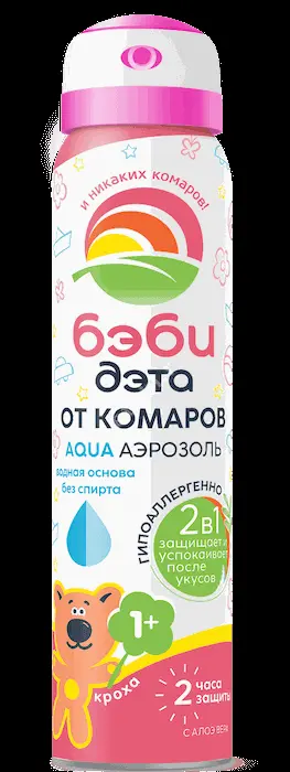 ДЭТА Бэби Аква аэроз. от комаров 2 в1 12м+ 100мл (ХИМИК, РФ)