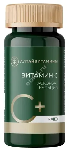 ВИТАМИН С Аскорбат кальция капс. (банк.) 0.715г N60 (Алтайвитамины, РФ)