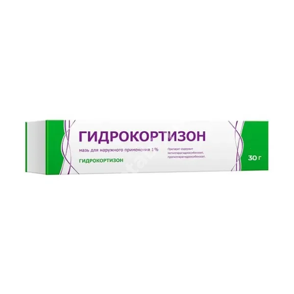 ГИДРОКОРТИЗОН мазь (туба) 1% - 30г N1 (Тульская Ф.Ф., РФ)