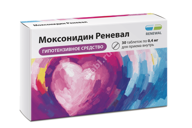 МОКСОНИДИН табл. п.п.о. 0.4мг N30 (ОБНОВЛЕНИЕ, РФ)