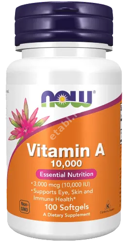 ВИТАМИН А НАУ (NOW) капс. 10 000МЕ - 0.248г N100 (НАУ ФУДС, США)