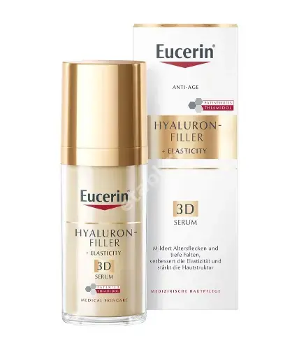 ЭУЦЕРИН (EUCERIN) Hyaluron-filler+Elasticity сыворотка от пигмент. 3D антивозрастная 30мл (БАЙЕРСДОРФ, ПОЛЬША)