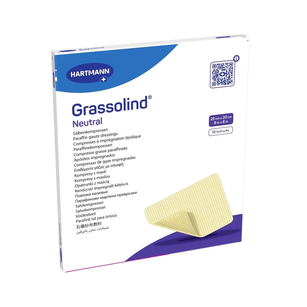 ПОВЯЗКА Мазевая Гразолинд нейтральный (Grassolind neutral) стер. 20х20см N10 (ПАУЛЬ ХАРТМАНН, ПОЛЬША)