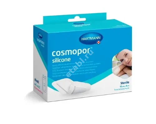 ПОВЯЗКА ПЛАСТЫРНАЯ Космопор Силикон раневая стер. 8х10см N5 (ПАУЛЬ ХАРТМАНН, ИСПАНИЯ)