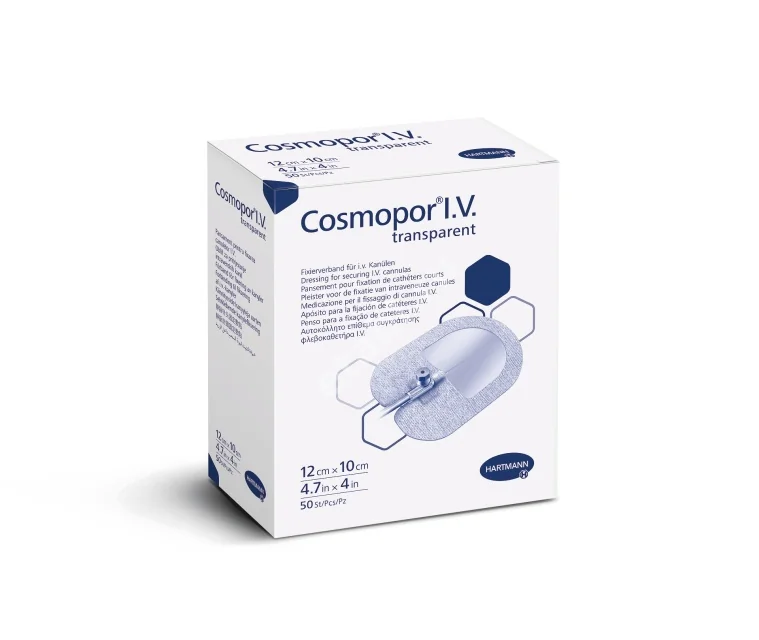 ПОВЯЗКА ПЛАСТЫРНАЯ Космопор I.V. Transparent фиксир. катетеров  стер. 10х12см N50 (ПАУЛЬ ХАРТМАНН, ИСПАНИЯ)
