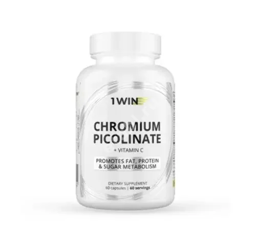 ХРОМА ПИКОЛИНАТ+ВИТАМИН С Уанвин (1Win) капс. 0.41г N60 (ВинЛаб Нутришин, РФ)