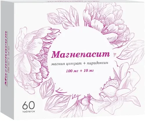МАГНЕПАСИТ табл. п.п.о. 100мг+10мг N60 (ОЗОН, РФ)