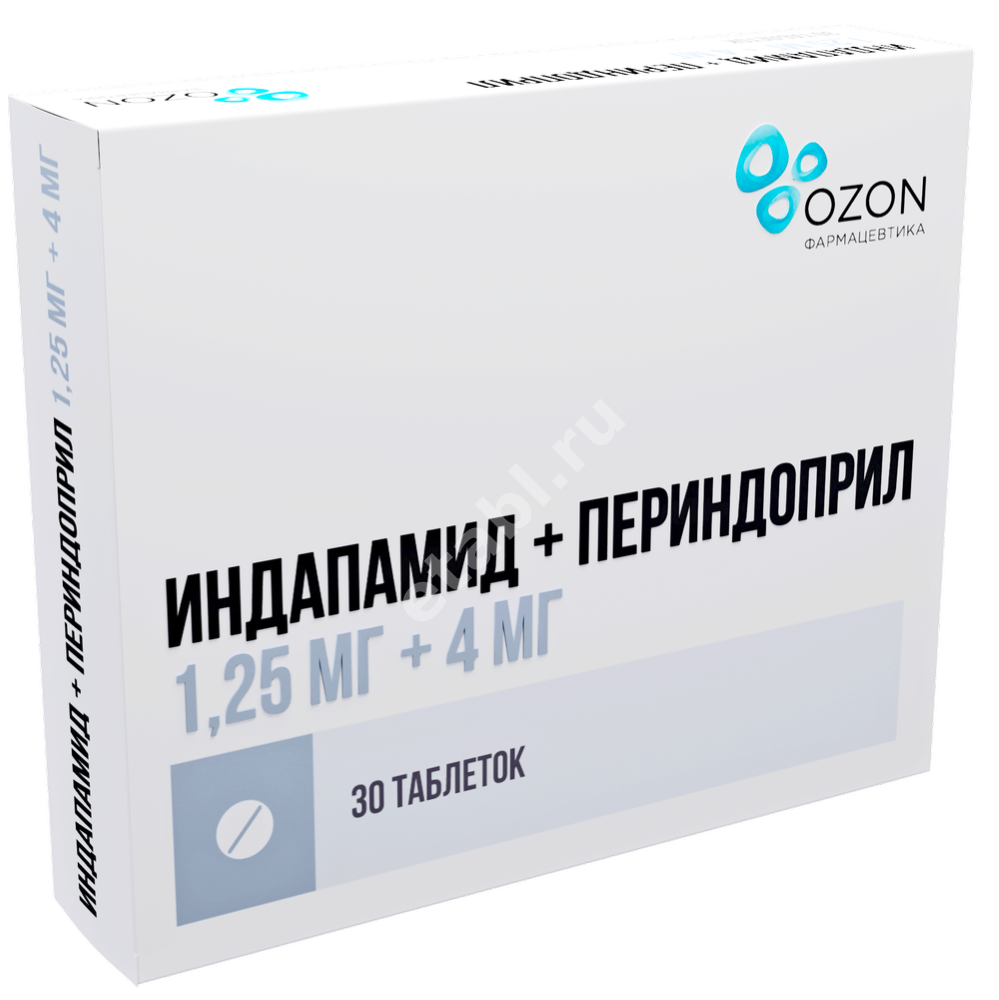 ИНДАПАМИД+ПЕРИНДОПРИЛ табл. 1.25мг+4мг N30 (ОЗОН, РФ)