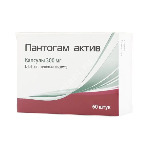 ПАНТОГАМ АКТИВ капс. 300мг N60 (ПИК ФАРМА, РФ)