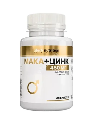 МАКА+ЦИНК Атеч Нутритион (aTech Nutrition) капс. 0.62г N60 (Арсенал Атлета, РФ)