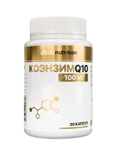 КОЭНЗИМ Q10 Атеч Нутритион (aTech Nutrition) капс. 100мг - 0.45г N30 (Арсенал Атлета, РФ)