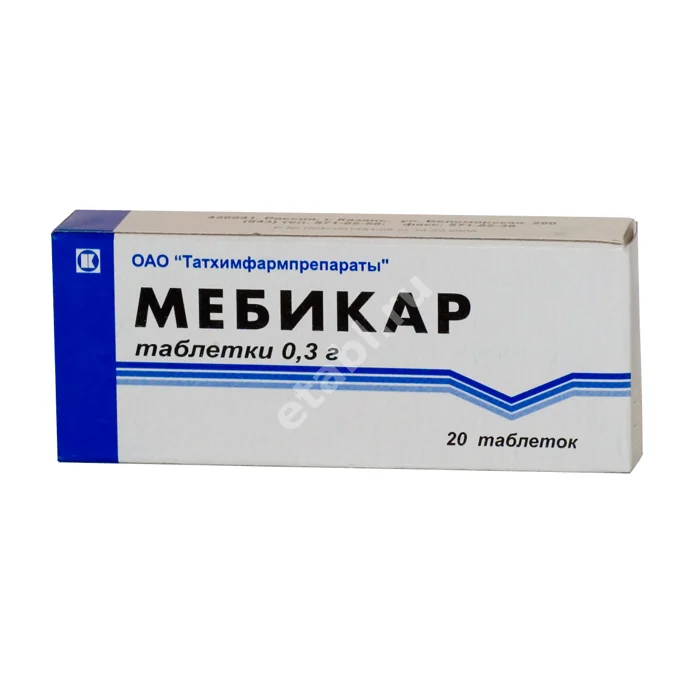 МЕБИКАР табл. 300мг N20 (ТАТХИМФАРМПРЕПАРАТЫ, РФ)
