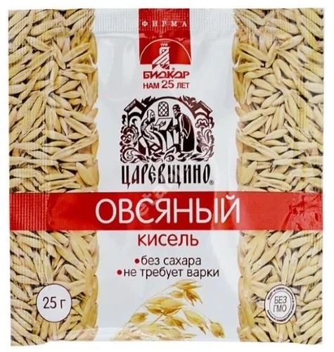 ЦАРЕВЩИНО Биокор кисель овсяный (пак.) 25г (Биокор Фирма ООО, РФ)