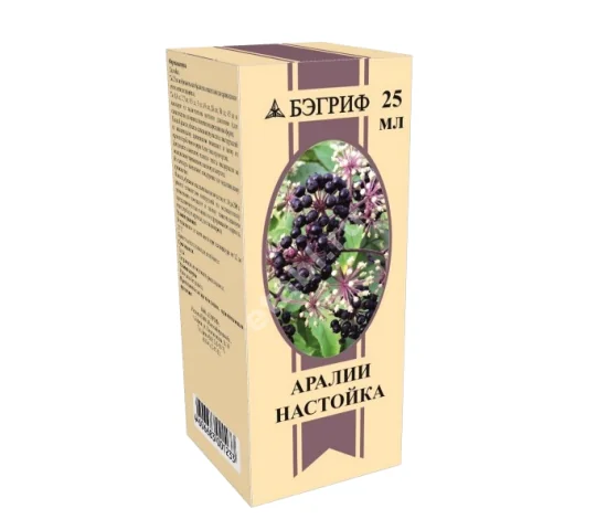 АРАЛИИ настойка (фл.) 25мл N1 (Бэгриф, РФ)