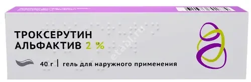 ТРОКСЕРУТИН гель д/наруж. прим (туба) 2% - 40г N1 (ОЗОН, РФ)