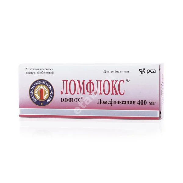 ЛОМФЛОКС табл. п.п.о. 400мг N5 (ИПКА, ИНДИЯ)