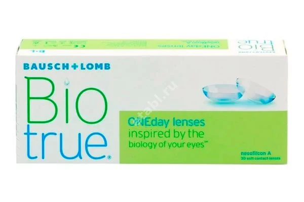 ЛИНЗЫ КОНТАКТНЫЕ Bausch+Lomb Biotrue Oneday 30шт традиц 1день б/цв -3.25 8.6 (Бауш энд Ломб Инкорпорейтед, ФРАНЦИЯ)