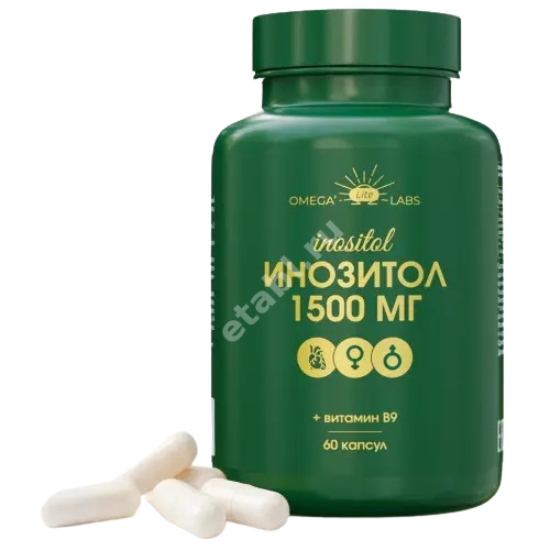 ИНОЗИТОЛ Омега лабс капс. (банк.) 0.895г N60 (Юниэко, РФ)