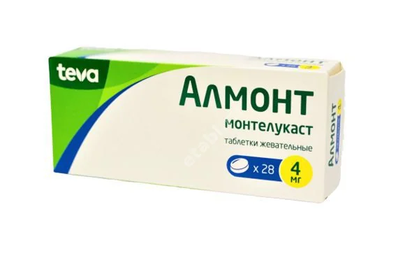 АЛМОНТ табл. жев. 4мг N28 (ТЕВА, МАЛЬТА)