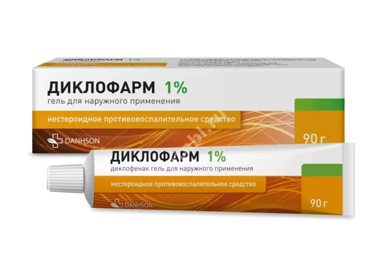 ДИКЛОФАРМ гель д/наруж. прим (туба) 1% - 90г N1 (ВетПром АД, БОЛГАРИЯ)