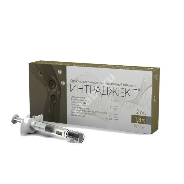 ИНТРАДЖЕКТ р-р для в/суставн. введ. (шприц) 1.8% - 2мл N1 (ФБК ООО, РФ)