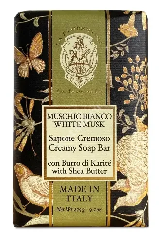ЛА ФЛОРЕНТИНА мыло 275г Белый мускус (Сапонере Марио Фисси, ИТАЛИЯ)
