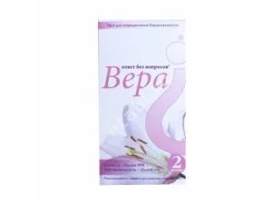 ТЕСТ НА БЕРЕМЕННОСТЬ Вера полоска N2 (Фактор-Мед, РФ)