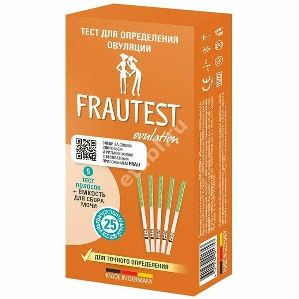 ТЕСТ НА ОВУЛЯЦИЮ Frautest N5 (БОЛЕАР, КИТАЙ/ГЕРМАНИЯ)