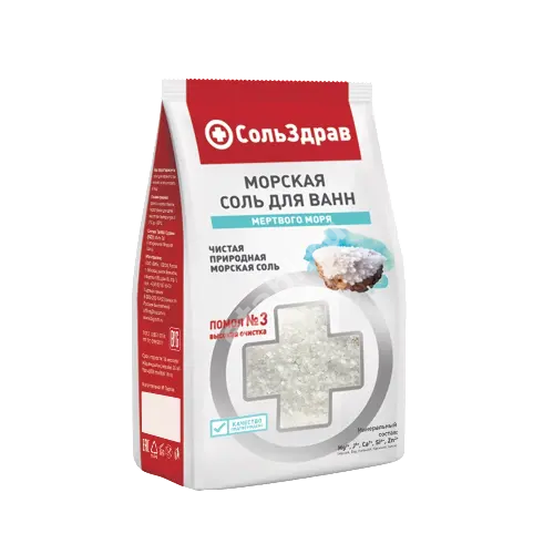 СОЛЬЗДРАВ соль для ванн Мертвое море 800г (Биг, РФ)