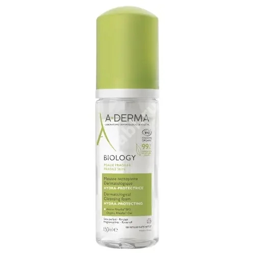 А-ДЕРМА (A-DERMA) Биолоджи пенка для лица очищающая д/хрупк кожи 150мл (ПЬЕР ФАБР, ФРАНЦИЯ)