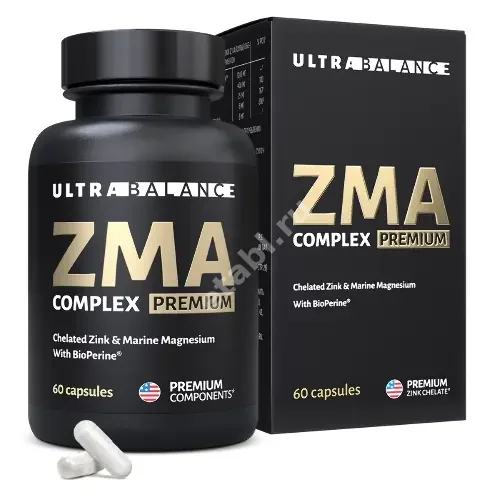 ЦМА (ZMA) КОМПЛЕКС ПРЕМИУМ Ультрабаланс (Ultrabalance) капс. 0.8г N60 (Юниэко, РФ)