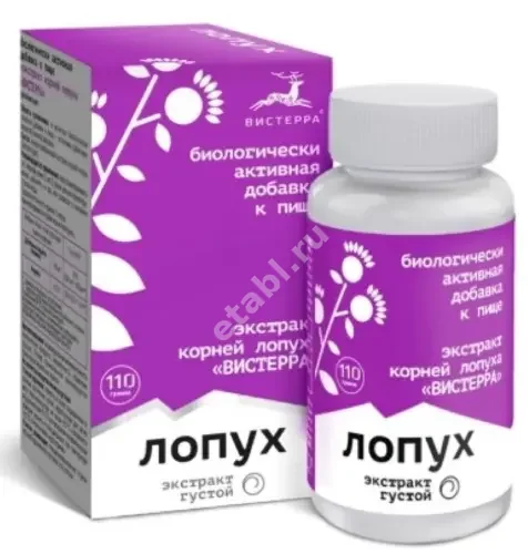 ЛОПУХ экстр. густой (фл.) 110г N1 (Вистерра, РФ)