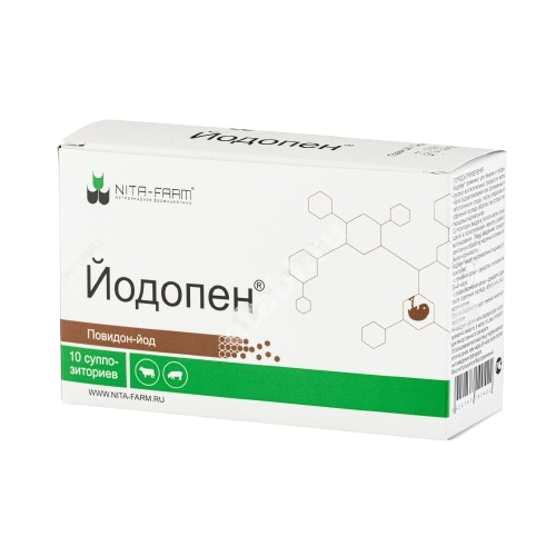 ЙОДОПЕН супп. ваг. (блист.) С/Х животные N10 (Нита-Фарм, РФ)