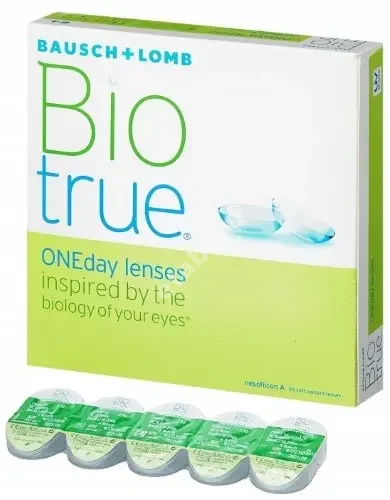 ЛИНЗЫ КОНТАКТНЫЕ Bausch+Lomb Biotrue Oneday 90шт традиц 1день б/цв -7.00 8.6 (Бауш энд Ломб Инкорпорейтед, ФРАНЦИЯ/ИРЛАНДИЯ)