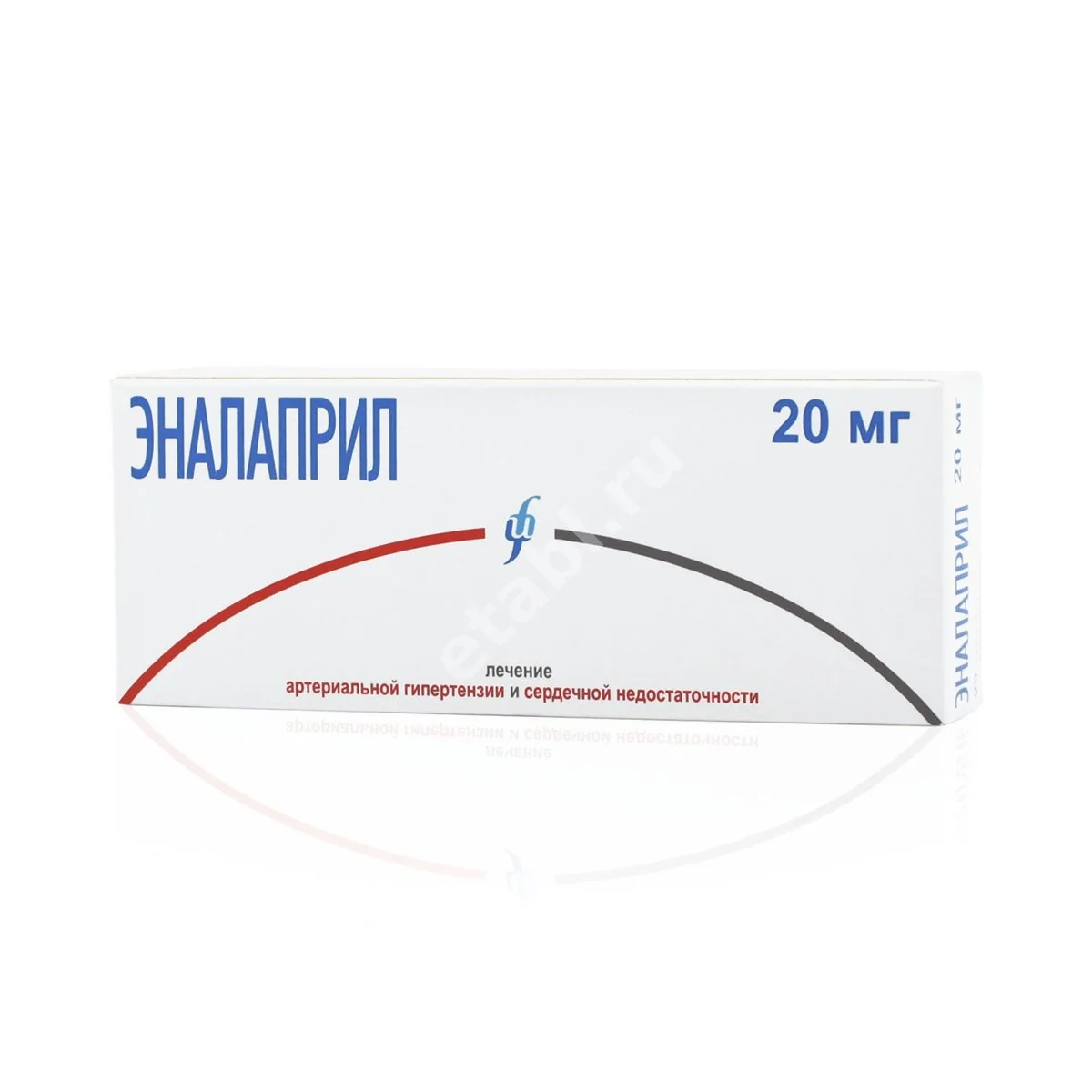 ЭНАЛАПРИЛ табл. 20мг N50 (Изварино Фарма, РФ)